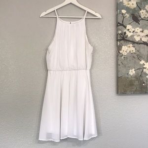Donated Francesca’s Blue Rain Little White Pleated Dress M